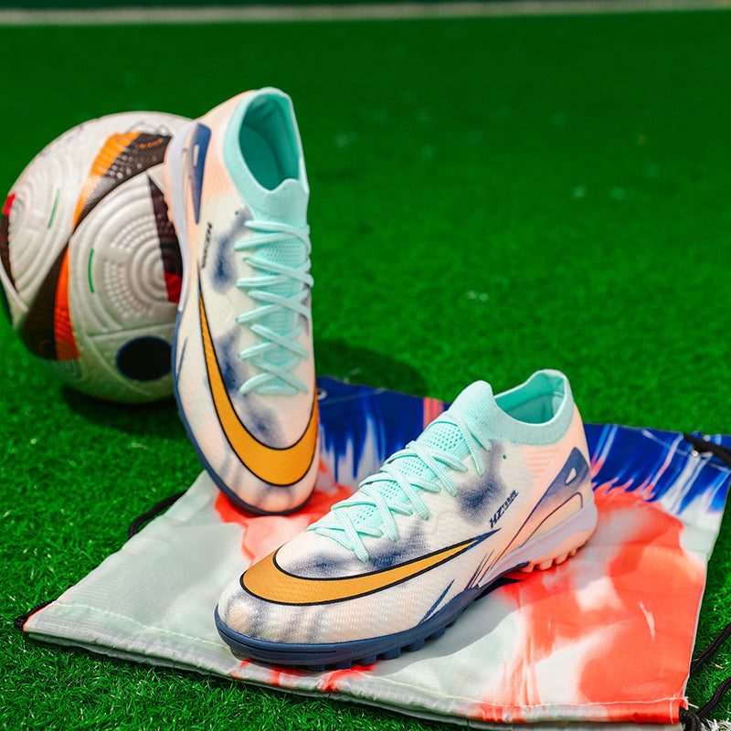 Youth Soccer Shoes with Broken Studs - Training Football Cleats