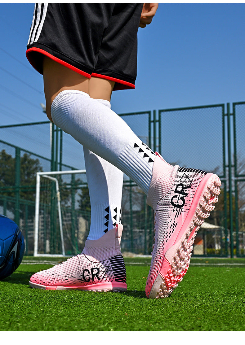 CR7 High-Top Soccer Shoes - Flyknit TF Studs