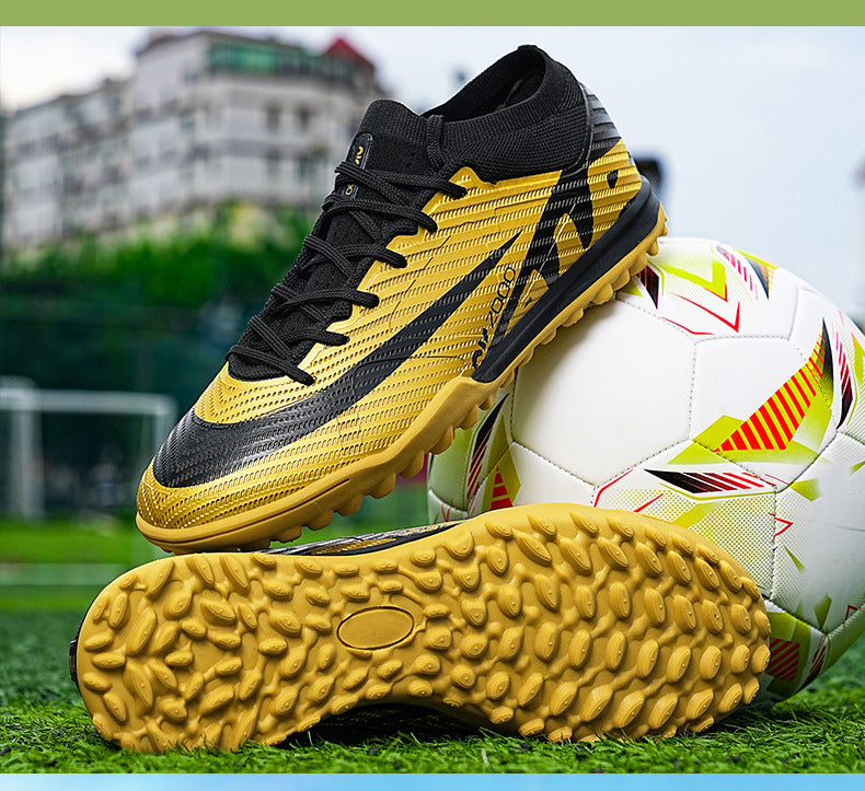 High-Top Football Shoes - TF Training with Broken Studs