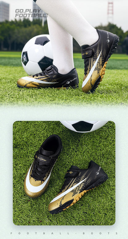 Kids' Soccer Shoes with Velcro - Training Cleats