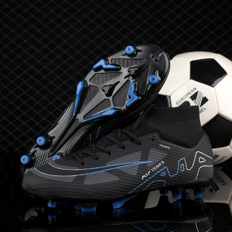 Youth Soccer Shoes with Green Shade - Turf Training Cleats