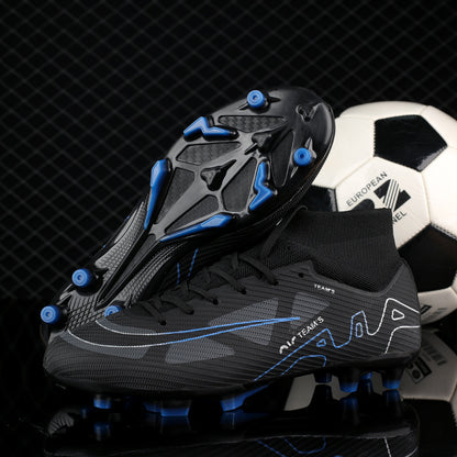 Youth Soccer Shoes with Green Shade - Turf Training Cleats