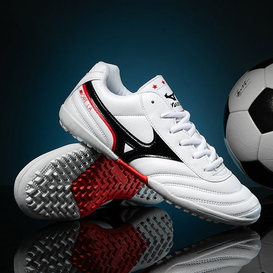 Youth Soccer Shoes - Non-Slip Leather Training