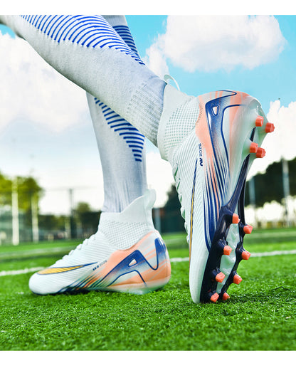 Youth High-Top Soccer Shoes - Turf Training Cleats