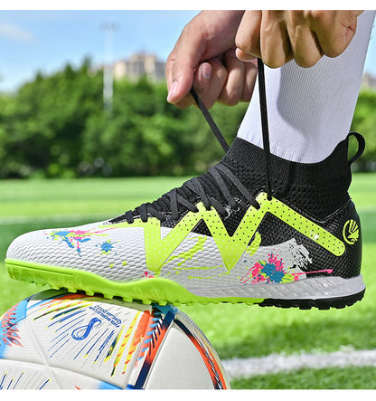 High-Top Soccer Shoes - TF Training for All Ages