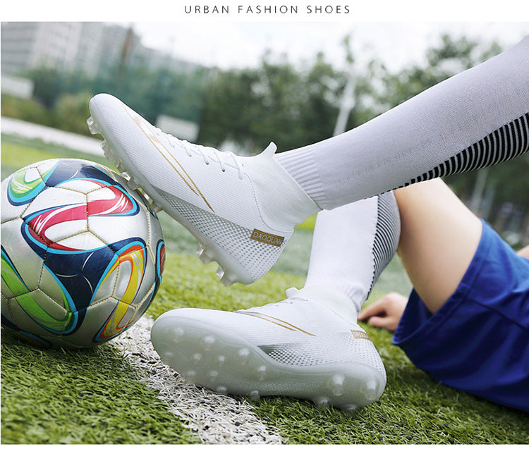 High-Top Breathable Soccer Shoes - Professional Futsal Cleats