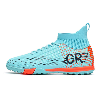 CR7 High-Top Soccer Shoes - Flyknit TF Studs
