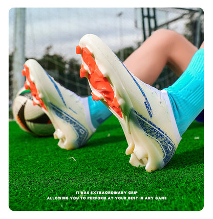 Youth Soccer Shoes with Broken Studs - Training Football Cleats