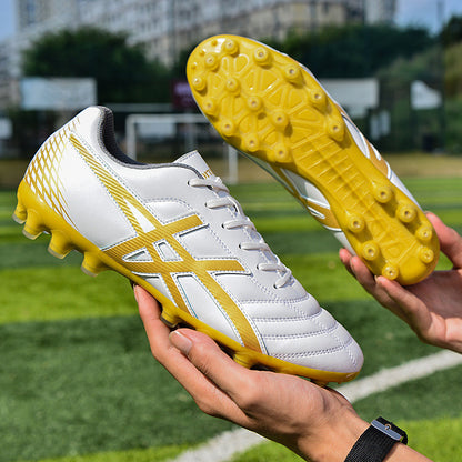 Kids' High-Top Breathable Soccer Shoes - TF/AG Studs