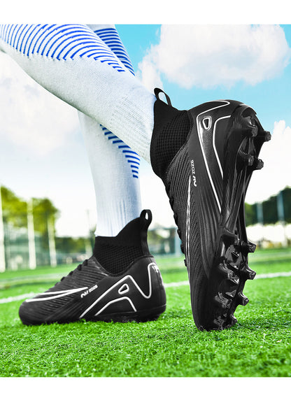 Youth High-Top Soccer Shoes - Turf Training Cleats