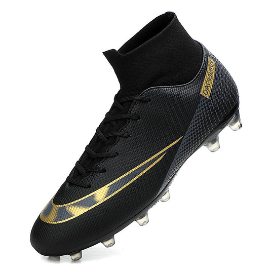 Men's High-Top Soccer Shoes - Artificial Grass Training