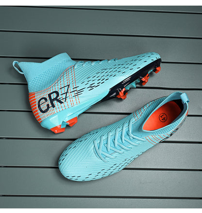 CR7 High-Top Soccer Shoes - Flyknit TF Studs