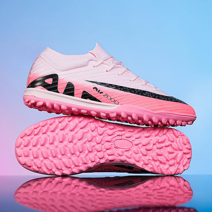 High-Top Football Shoes - TF Training with Broken Studs