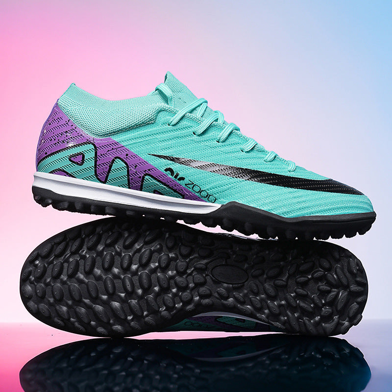 High-Top Football Shoes - TF Training with Broken Studs