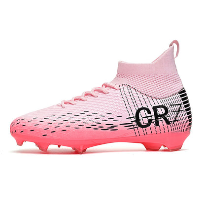 CR7 High-Top Soccer Shoes - Flyknit TF Studs