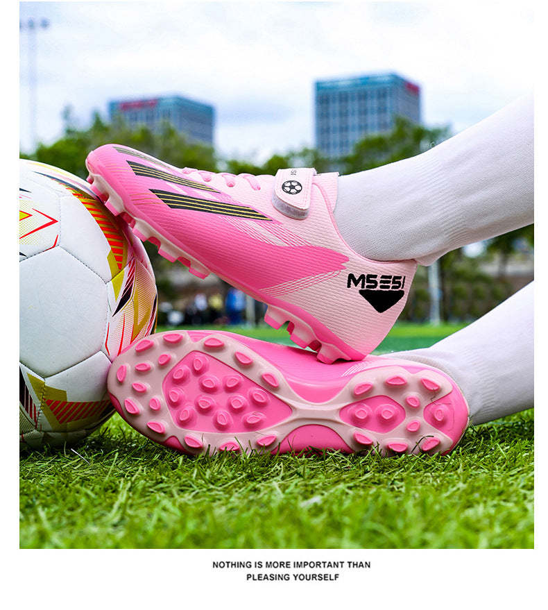 No-Tie Velcro Kids Soccer Shoes - Non-Slip Training