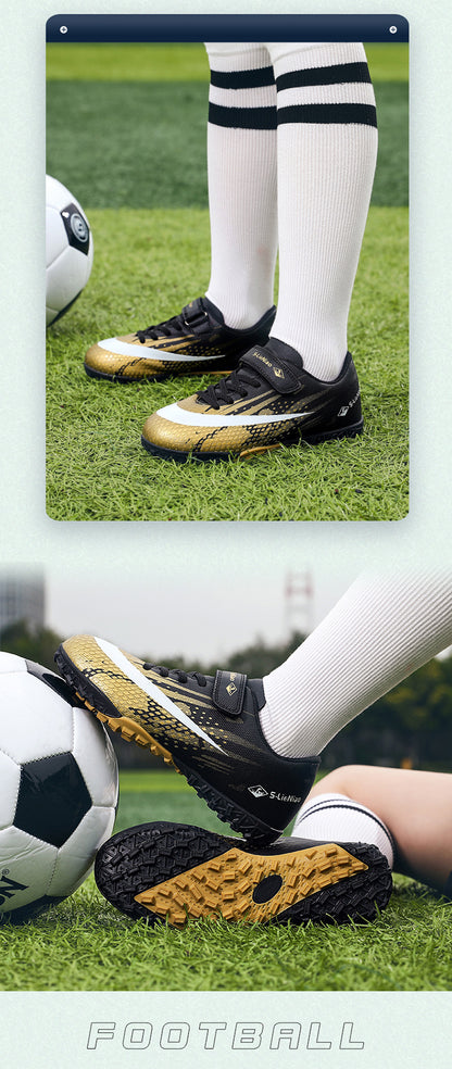 Kids' Soccer Shoes with Velcro - Training Cleats