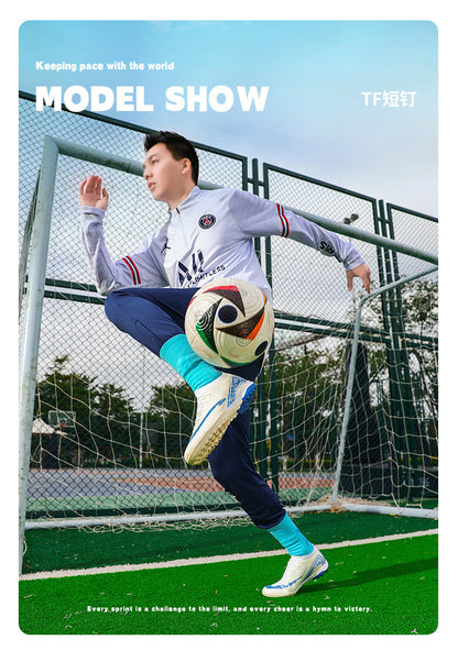 Youth Soccer Shoes with Broken Studs - Training Football Cleats