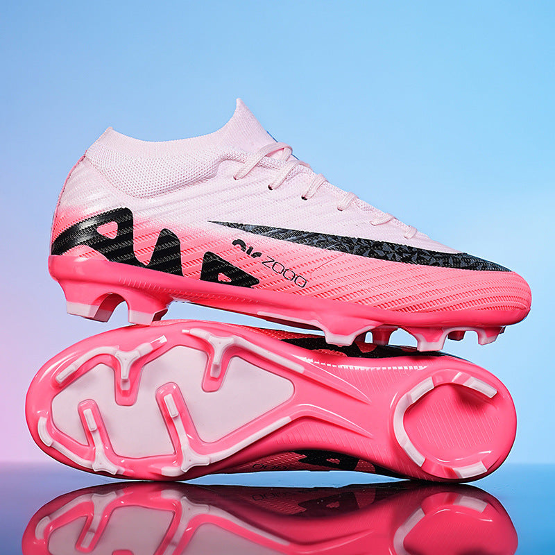 High-Top Football Shoes - TF Training with Broken Studs