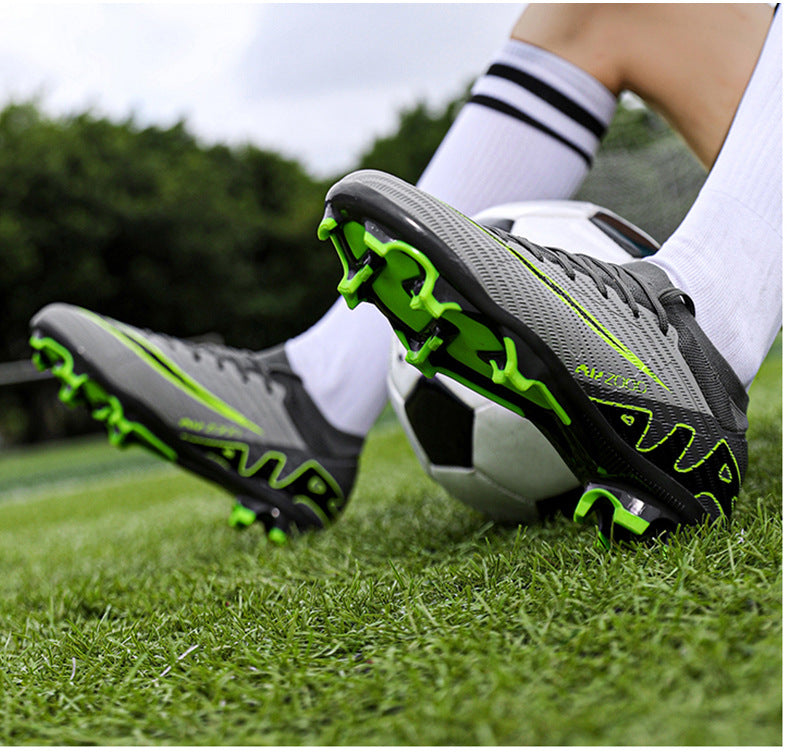 High-Top Football Shoes - TF Training with Broken Studs