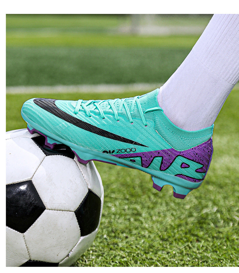 High-Top Football Shoes - TF Training with Broken Studs