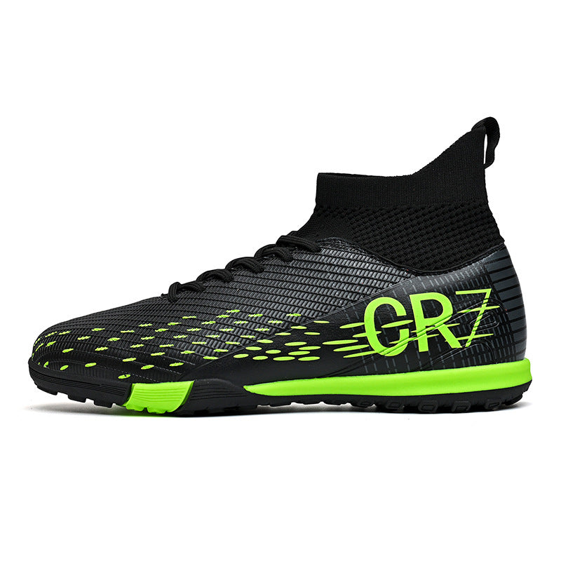 CR7 High-Top Soccer Shoes - Flyknit TF Studs