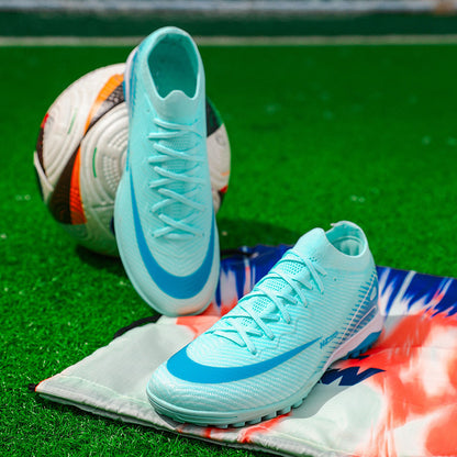 Youth Soccer Shoes with Broken Studs - Training Football Cleats