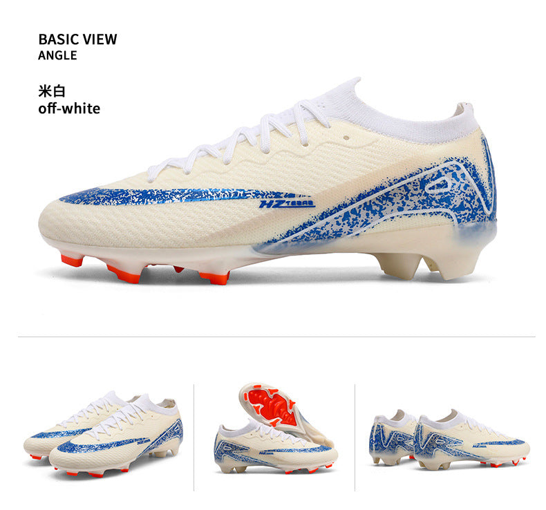 Youth Soccer Shoes with Broken Studs - Training Football Cleats