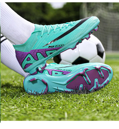 High-Top Football Shoes - TF Training with Broken Studs