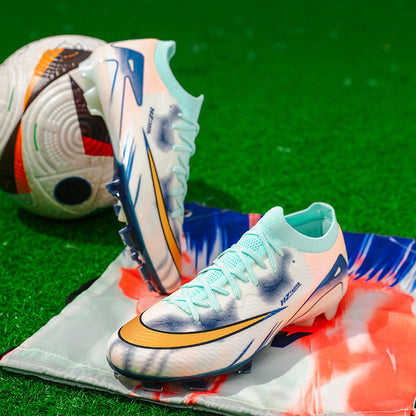 Youth Soccer Shoes with Broken Studs - Training Football Cleats