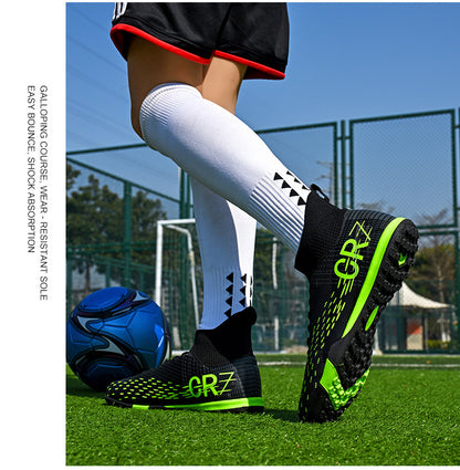 CR7 High-Top Soccer Shoes - Flyknit TF Studs