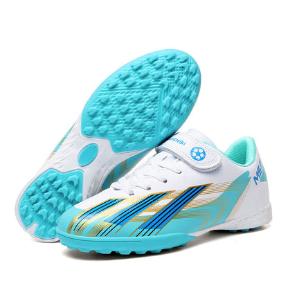 No-Tie Velcro Kids Soccer Shoes - Non-Slip Training