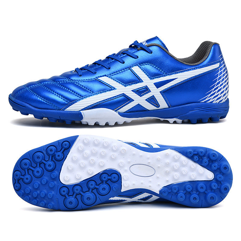 Kids' High-Top Breathable Soccer Shoes - TF/AG Studs