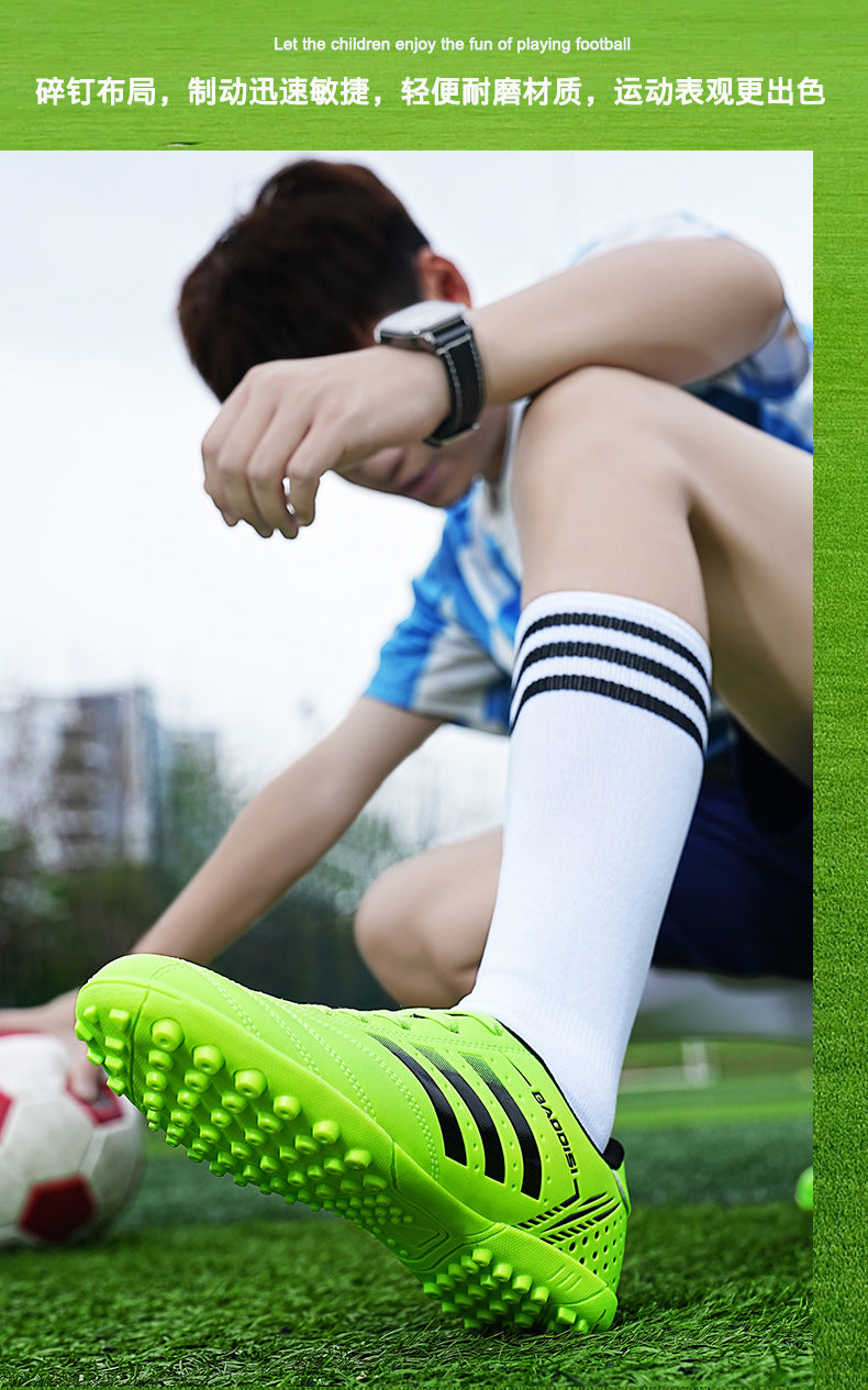 Boys' Soccer Shoes - TF Short Studs for Competition