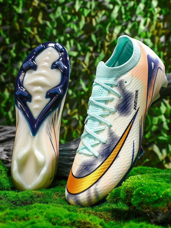 Youth Soccer Shoes with Broken Studs - Training Football Cleats