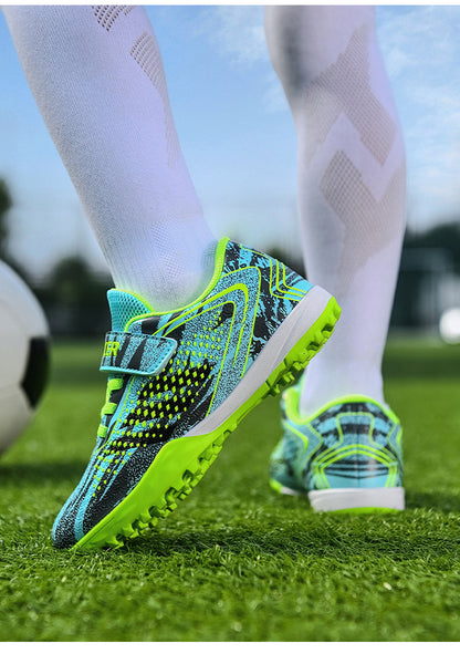 Summer Breathable Mesh Kids Soccer Shoes - TF Training