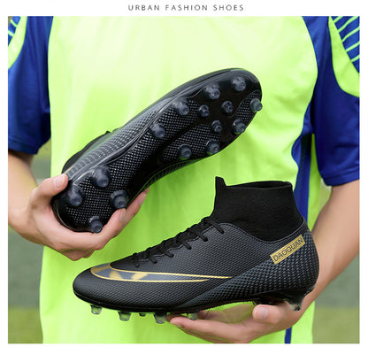 High-Top Breathable Soccer Shoes - Professional Futsal Cleats