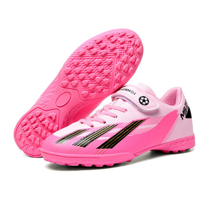 No-Tie Velcro Kids Soccer Shoes - Non-Slip Training