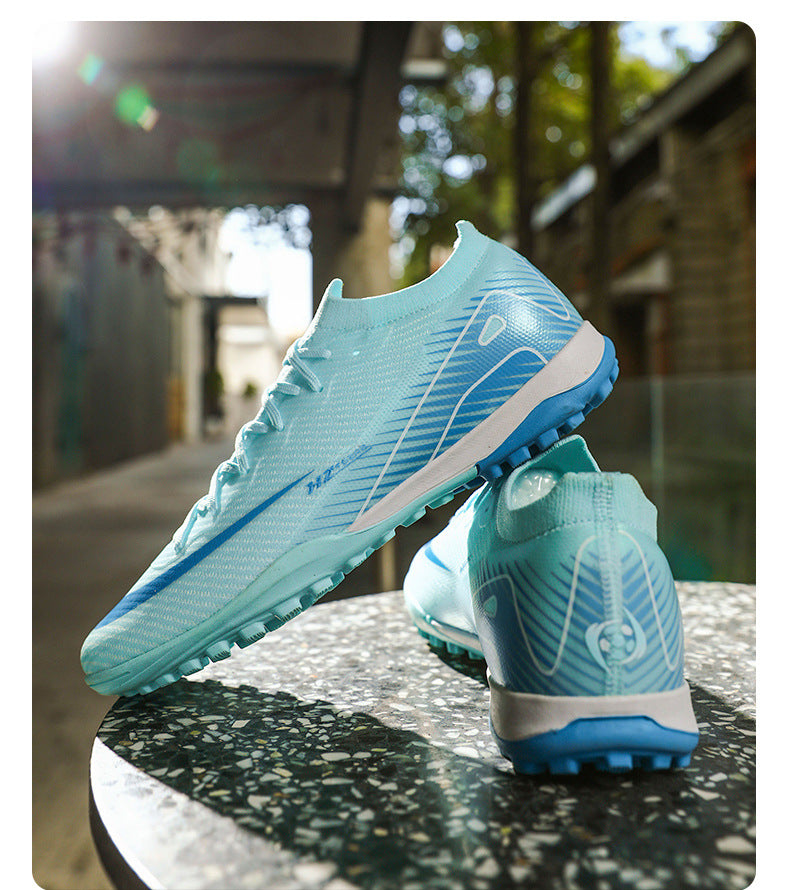 Youth Soccer Shoes with Broken Studs - Training Football Cleats