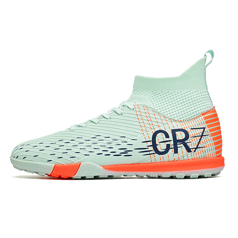 CR7 High-Top Soccer Shoes - Flyknit TF Studs