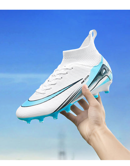 Youth High-Top Soccer Shoes - Turf Training Cleats