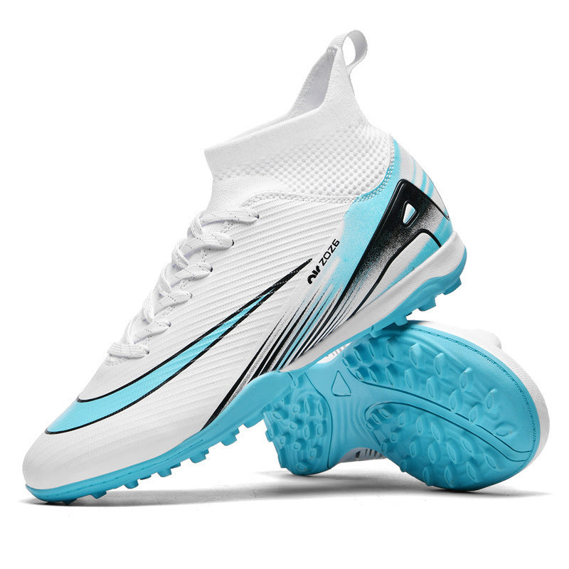 Youth High-Top Soccer Shoes - Turf Training Cleats