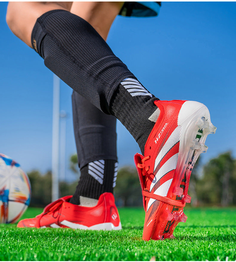Youth Soccer Shoes with Green Shade - Training Cleats
