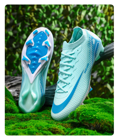 Youth Soccer Shoes with Broken Studs - Training Football Cleats