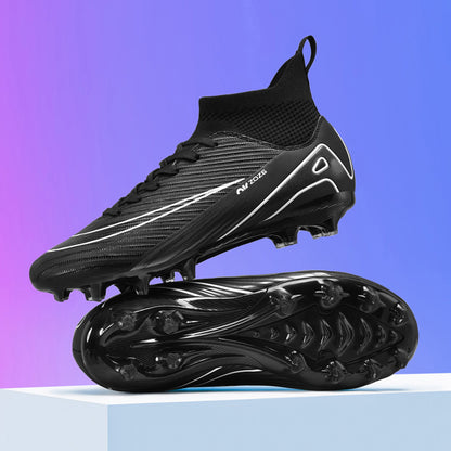 Youth High-Top Soccer Shoes - Turf Training Cleats