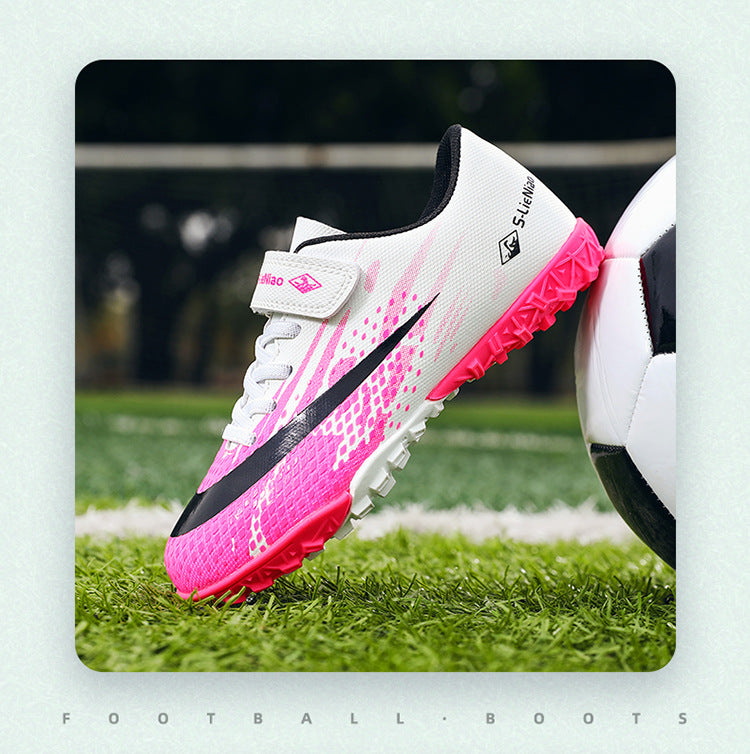 Kids' Soccer Shoes with Velcro - Training Cleats