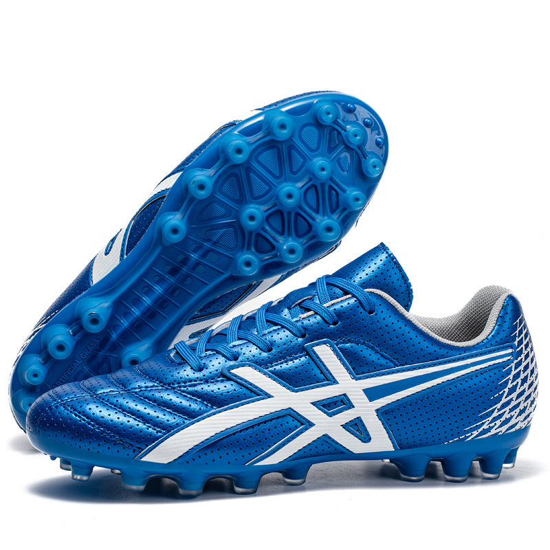 Kids' High-Top Breathable Soccer Shoes - TF/AG Studs