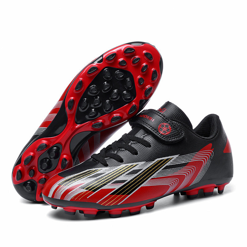 No-Tie Velcro Kids Soccer Shoes - Non-Slip Training