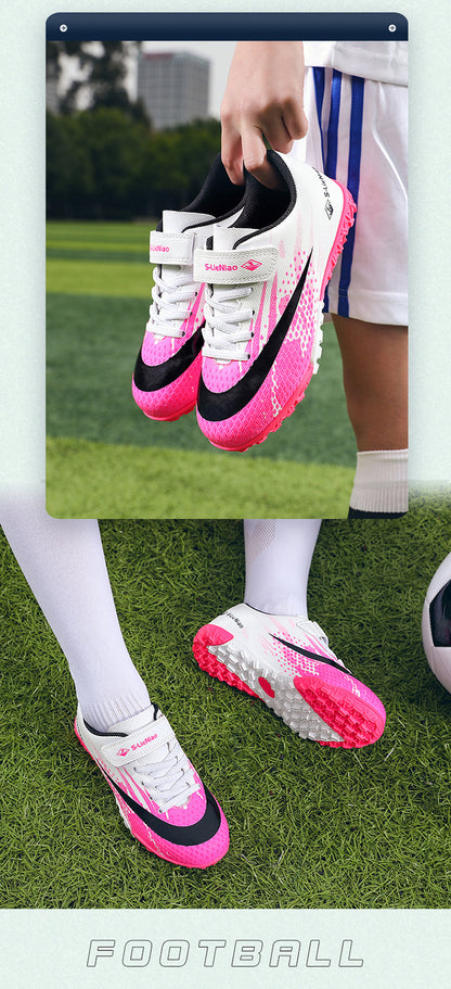 Kids' Soccer Shoes with Velcro - Training Cleats