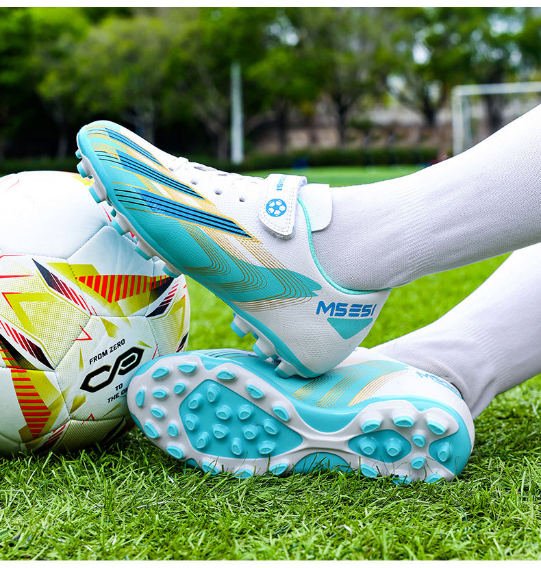 No-Tie Velcro Kids Soccer Shoes - Non-Slip Training